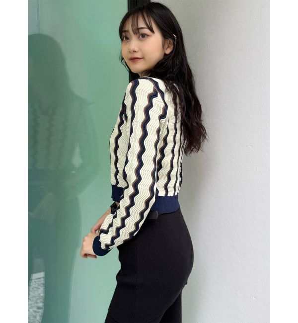 MURUA「ウェーブパターンリブニット」|ニット・セーター|