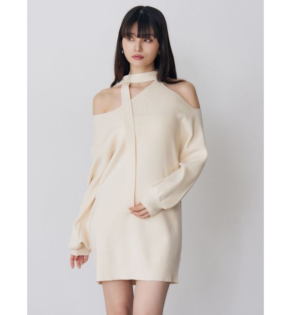 MURUA「アシメショルダーミニワンピース」|ワンピース|