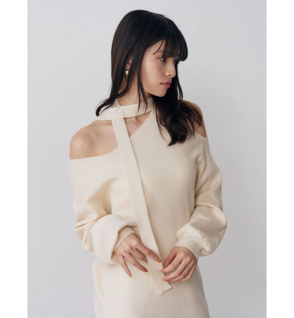 MURUA「アシメショルダーミニワンピース」|ワンピース|