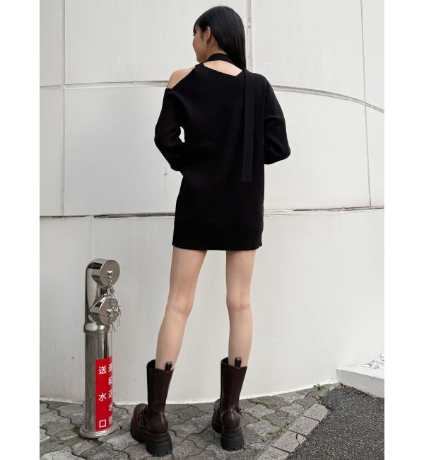 MURUA「アシメショルダーミニワンピース」|ワンピース|