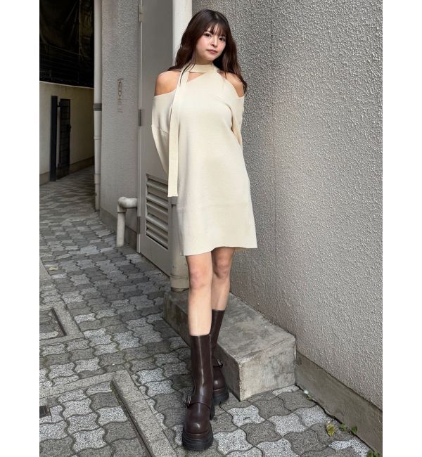 MURUA「アシメショルダーミニワンピース」|ワンピース|