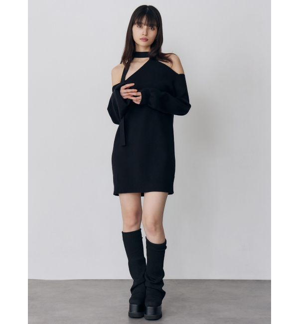 MURUA「アシメショルダーミニワンピース」|ワンピース|