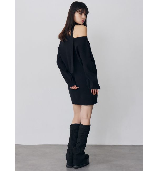 MURUA「アシメショルダーミニワンピース」|ワンピース|