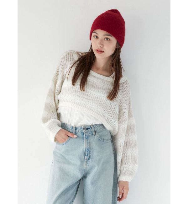 Ungrid「ウール混ニット帽」|ニット帽|