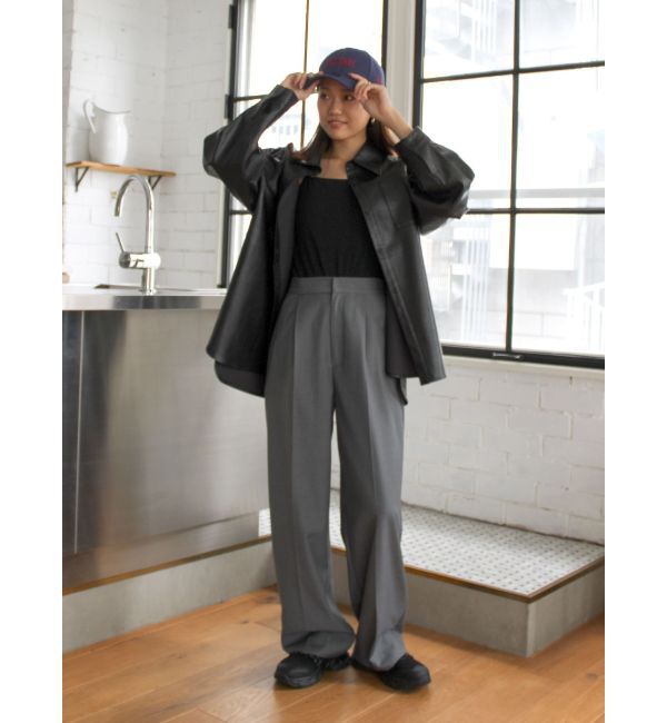 Ungrid「タックストレートパンツ」|その他|