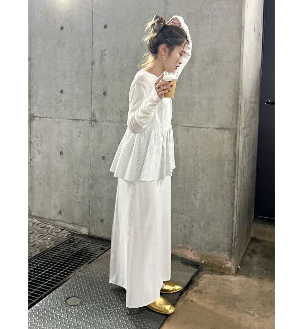 Ungrid「【WEB限定】ビスチェデザインキャミワンピース」|ワンピース|