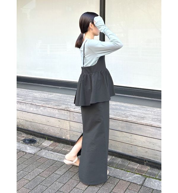 Ungrid「【WEB限定】ビスチェデザインキャミワンピース」|ワンピース|