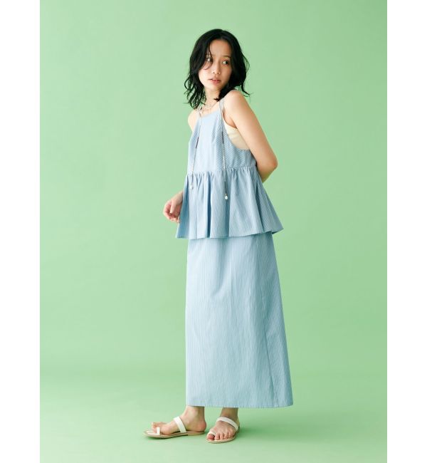 Ungrid「【WEB限定】ビスチェデザインキャミワンピース」|ワンピース|