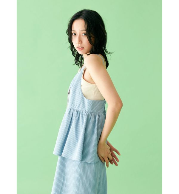 Ungrid「【WEB限定】ビスチェデザインキャミワンピース」|ワンピース|