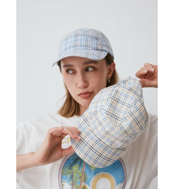 Ungrid「チェックジェットキャップ」|キャップ・キャスケット|