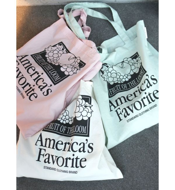 Ungrid「FRUIT OF THE LOOM別注 ロゴトートBag」|トートバッグ|