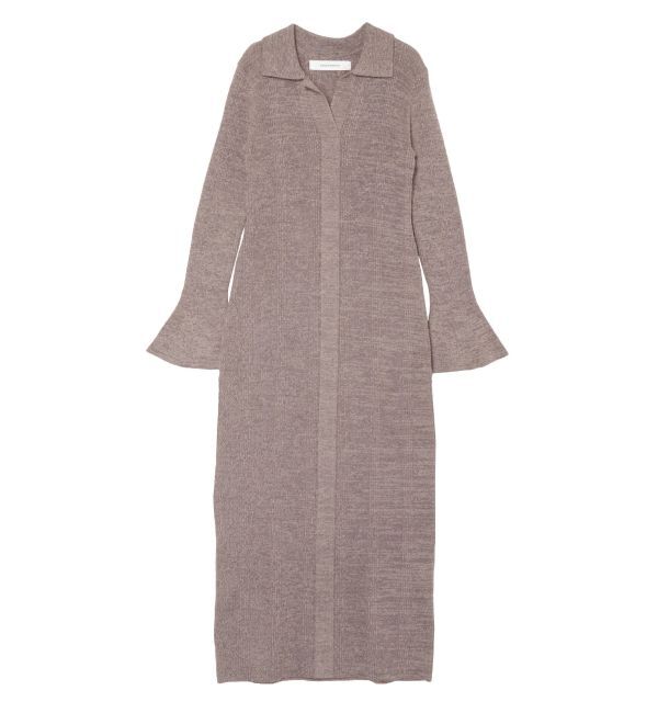 LAGUNAMOON「メランジフレアカフスニットワンピース」|ワンピース|