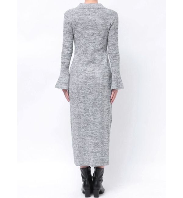 LAGUNAMOON「メランジフレアカフスニットワンピース」|ワンピース|