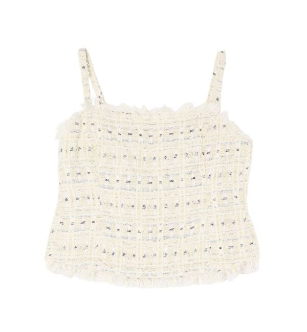 LAGUNAMOON「テープヤーンツイードキャミソール」|キャミソール|