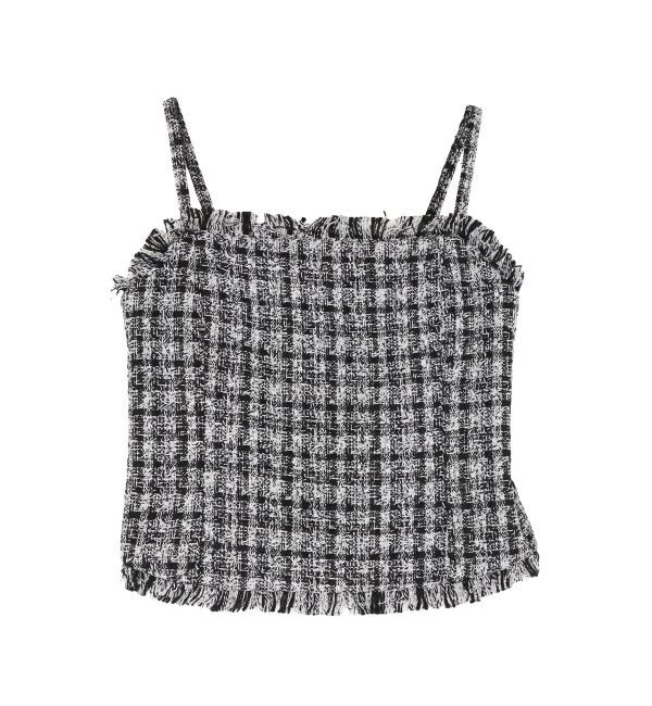 LAGUNAMOON「テープヤーンツイードキャミソール」|キャミソール|