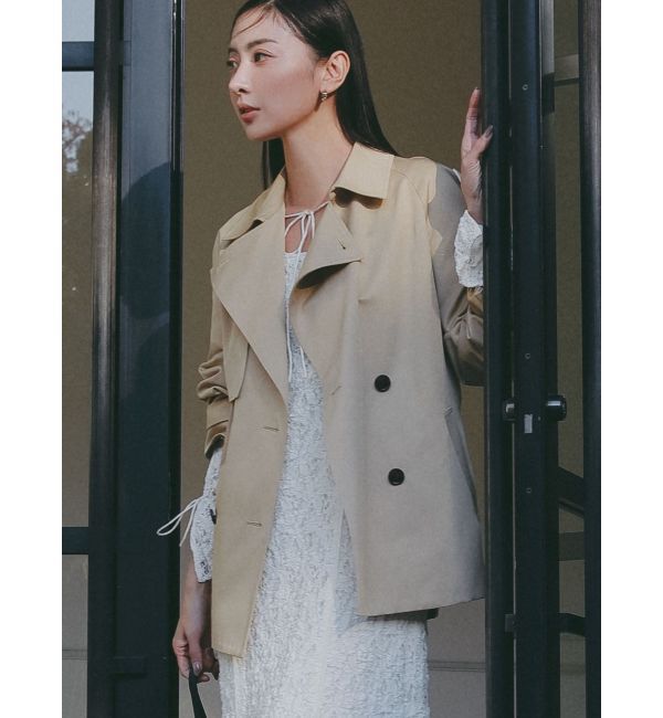 LAGUNAMOON「ミディアムトレンチコート」|トレンチコート|