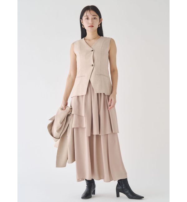 LAGUNAMOON「ティアードスカートドッキングベストワンピース」|ワンピース|