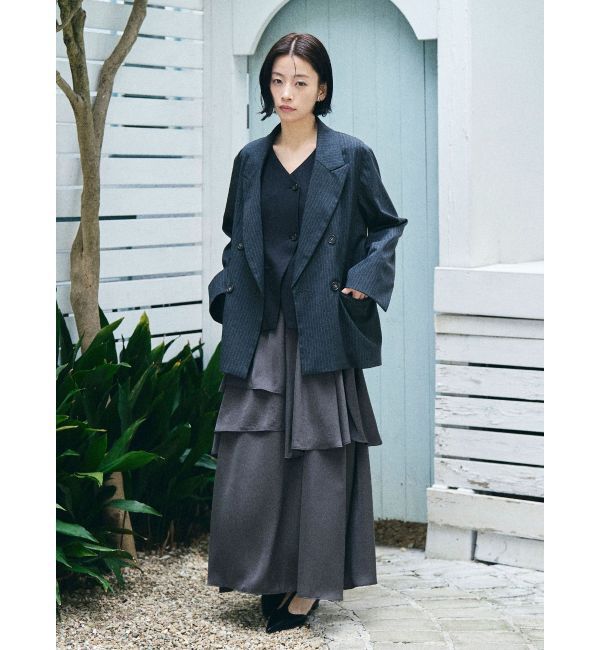 LAGUNAMOON「ティアードスカートドッキングベストワンピース」|ワンピース|