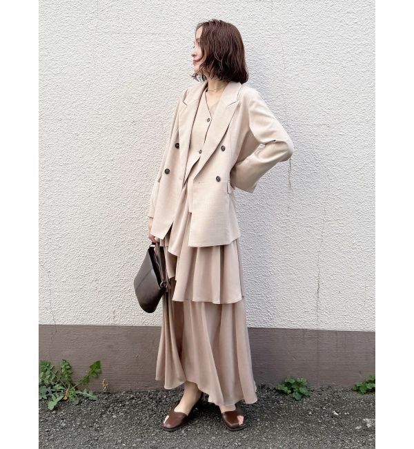 LAGUNAMOON「ティアードスカートドッキングベストワンピース」|ワンピース|