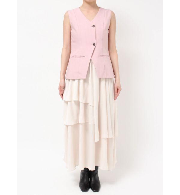 LAGUNAMOON「ティアードスカートドッキングベストワンピース」|ワンピース|