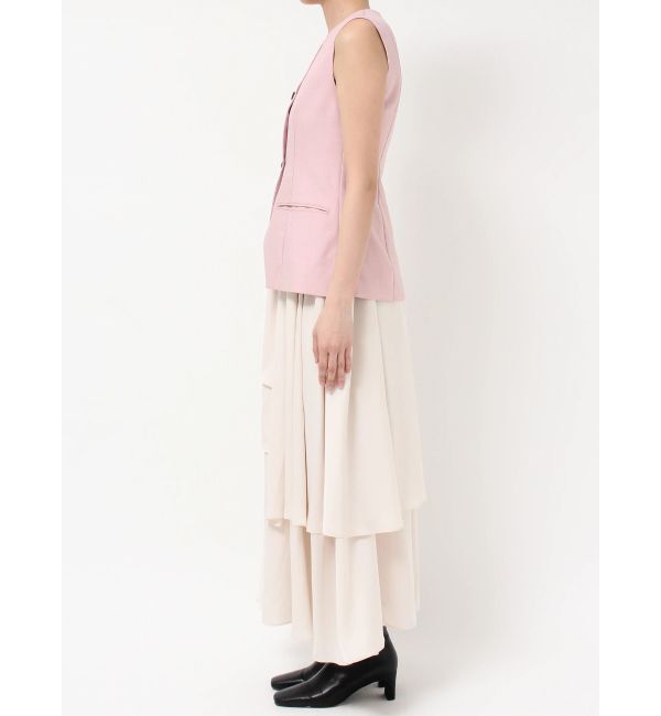 LAGUNAMOON「ティアードスカートドッキングベストワンピース」|ワンピース|