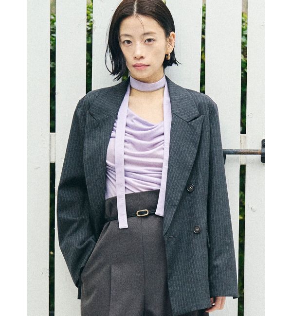 LAGUNAMOON「ドレープボウタイカットトップス」|Tシャツ・カットソー|