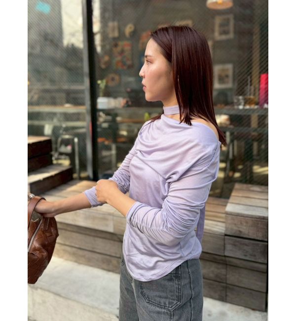 LAGUNAMOON「ドレープボウタイカットトップス」|Tシャツ・カットソー|