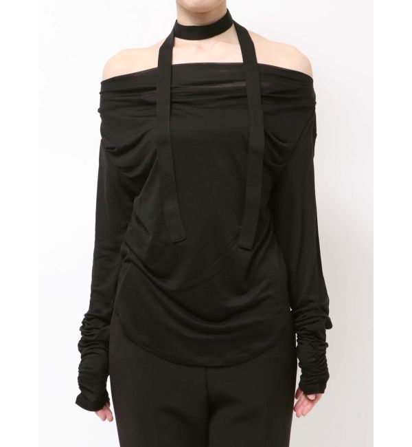 LAGUNAMOON「ドレープボウタイカットトップス」|Tシャツ・カットソー|