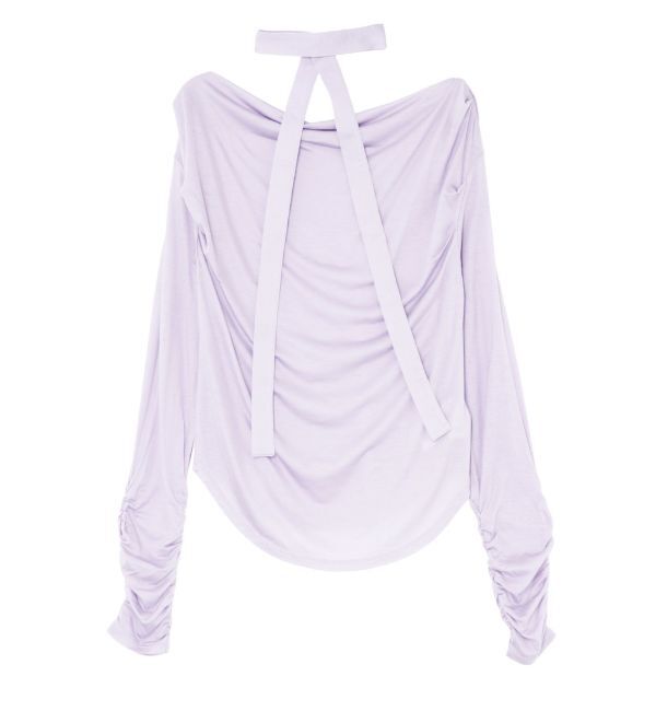 LAGUNAMOON「ドレープボウタイカットトップス」|Tシャツ・カットソー|