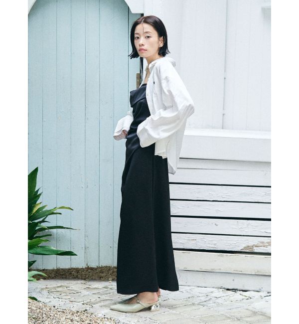 LAGUNAMOON「MODERNカッティングメタルヒールミュール」|パンプス|