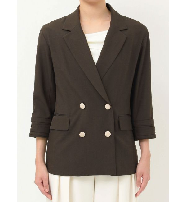 LAGUNAMOON「バイカラーボタンジャケット」|テーラードジャケット|