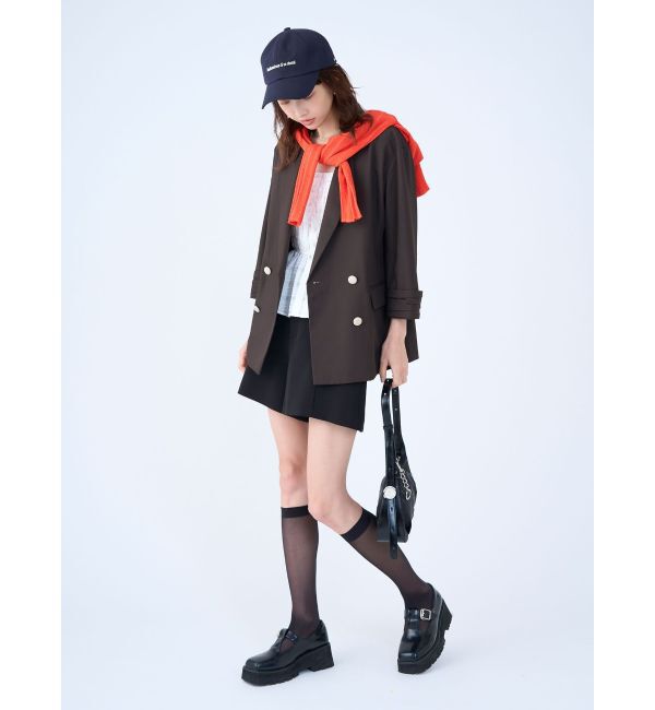 LAGUNAMOON「バイカラーボタンジャケット」|テーラードジャケット|