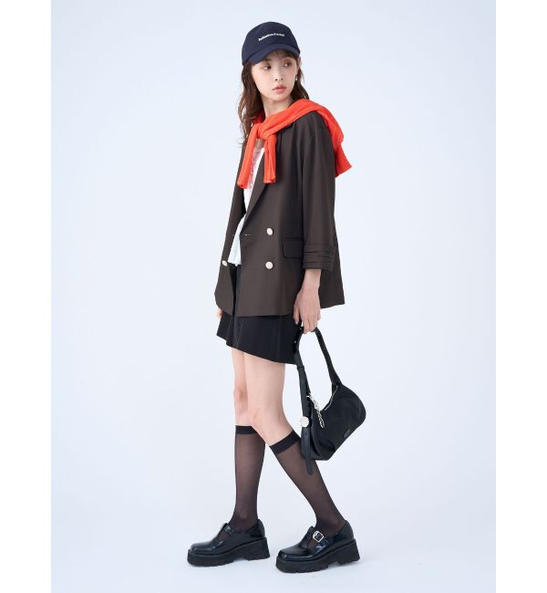 LAGUNAMOON「バイカラーボタンジャケット」|テーラードジャケット|