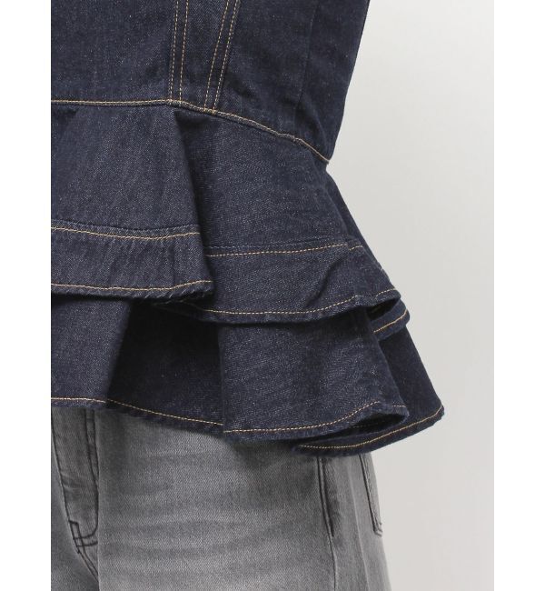 LAGUNAMOON「デニムペプラムキャミソール」|キャミソール|