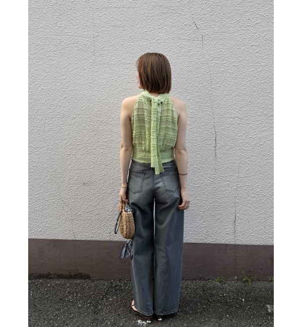 LAGUNAMOON「リップドデニムパンツ」|デニム|