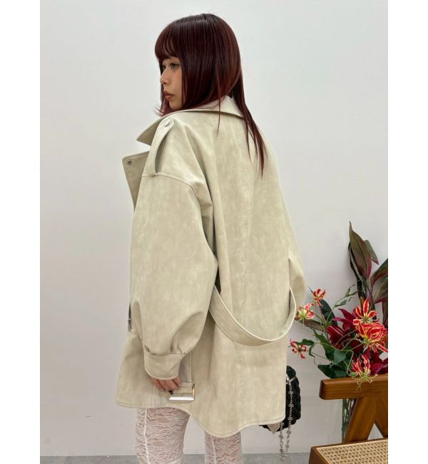 EVRIS「オーバーサイズライダースジャケット」|ライダースジャケット|