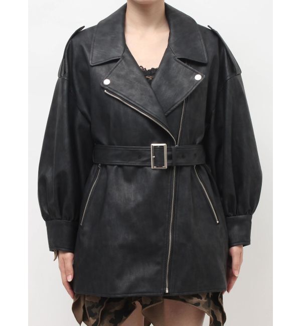 EVRIS「オーバーサイズライダースジャケット」|ライダースジャケット|