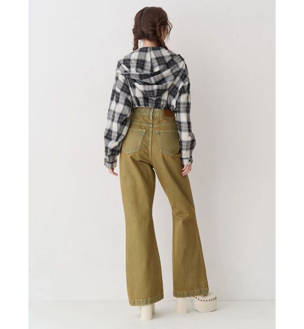 EVRIS「フードチェックショートシャツ」|シャツ・ブラウス|