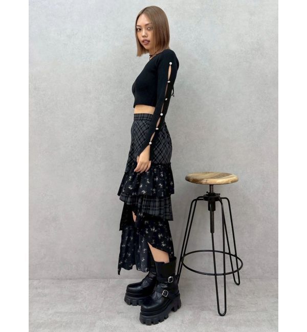 EVRIS「アームビジューニットトップス」|ニット・セーター|