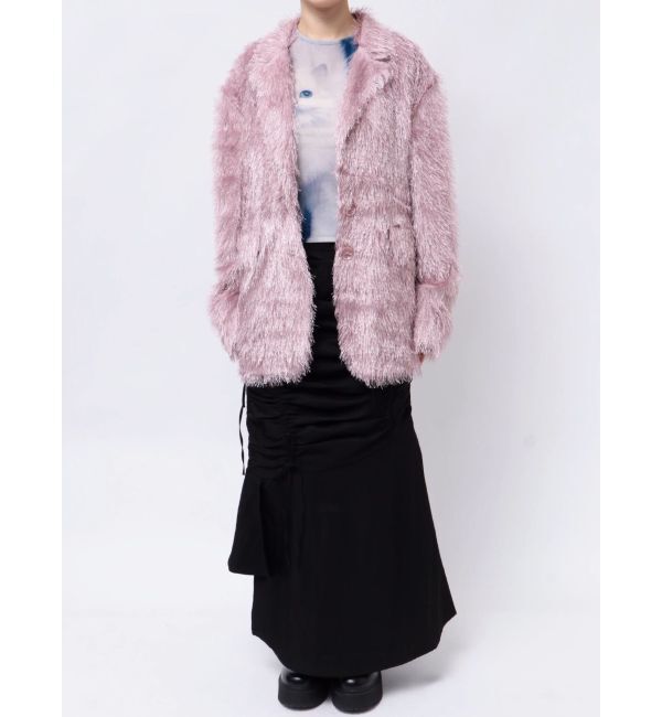 jouetie「フリンジジャガードジャケット【セットアップ対応】」|テーラードジャケット|