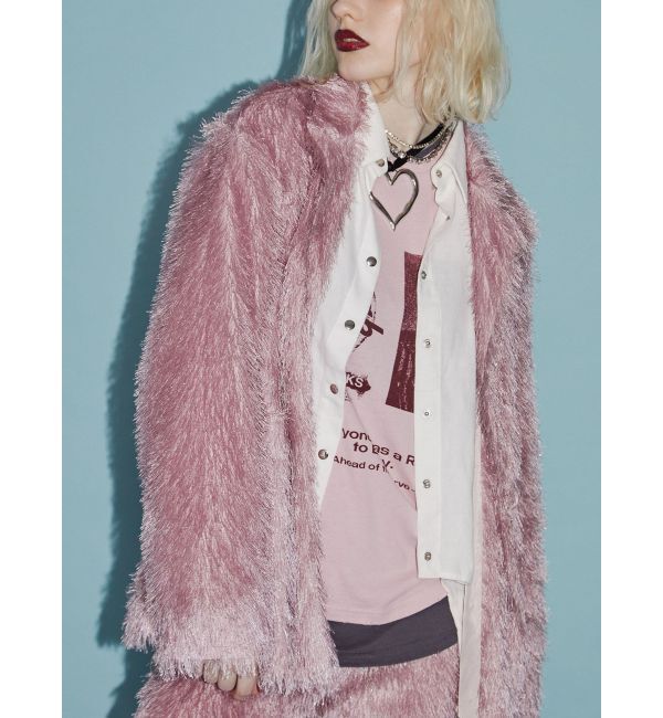 jouetie「フリンジジャガードジャケット【セットアップ対応】」|テーラードジャケット|