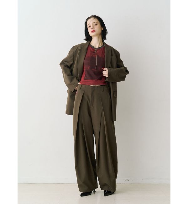 jouetie「【PosTokyo】ワイドスラックス【セットアップ対応】」|スラックス|