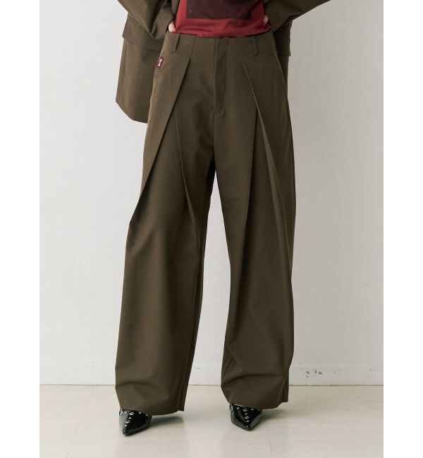 jouetie「【PosTokyo】ワイドスラックス【セットアップ対応】」|スラックス|ブラウン