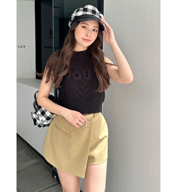 GYDA「Symmetry GYDAラップスカートライクショートパンツ」|スカート|