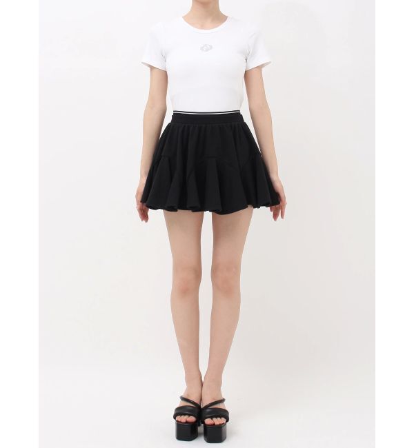 GYDA「ウエストラインバンテージスウェットスカートライクショートパンツ」|スカート|