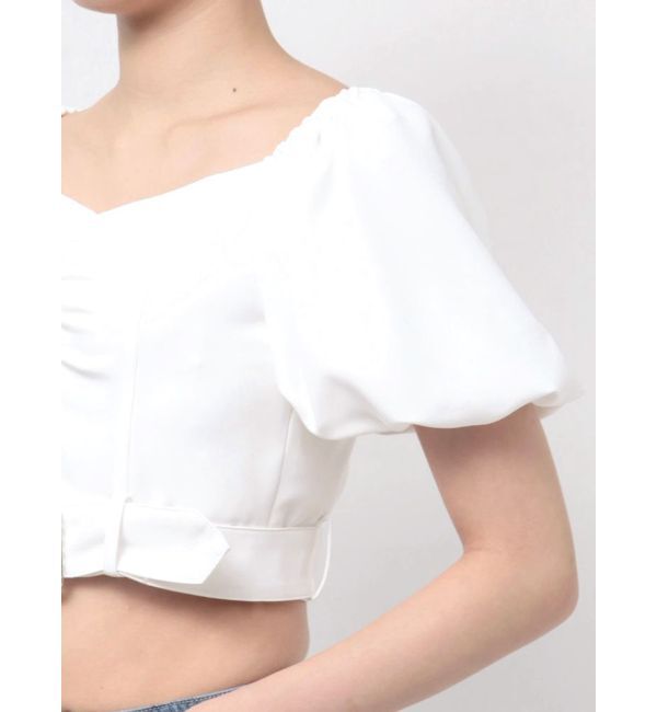 GYDA「bijou バックルブラウス」|シャツ・ブラウス|