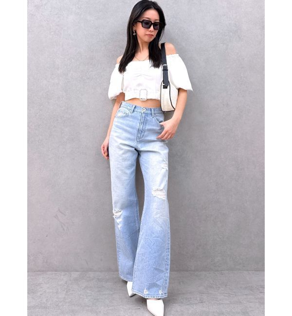 GYDA「bijou バックルブラウス」|シャツ・ブラウス|