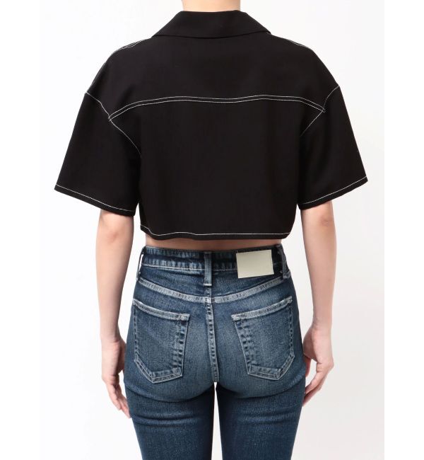 GYDA「Symmetry GYDA バイカラーステッチシャツ」|シャツ・ブラウス|