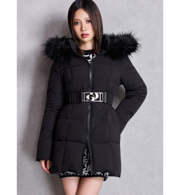 GYDA「GDベルト付きロングダウンコート」|ダウン|