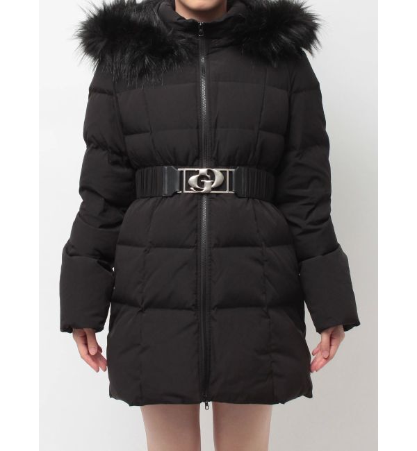 GYDA「GDベルト付きロングダウンコート」|ダウン|